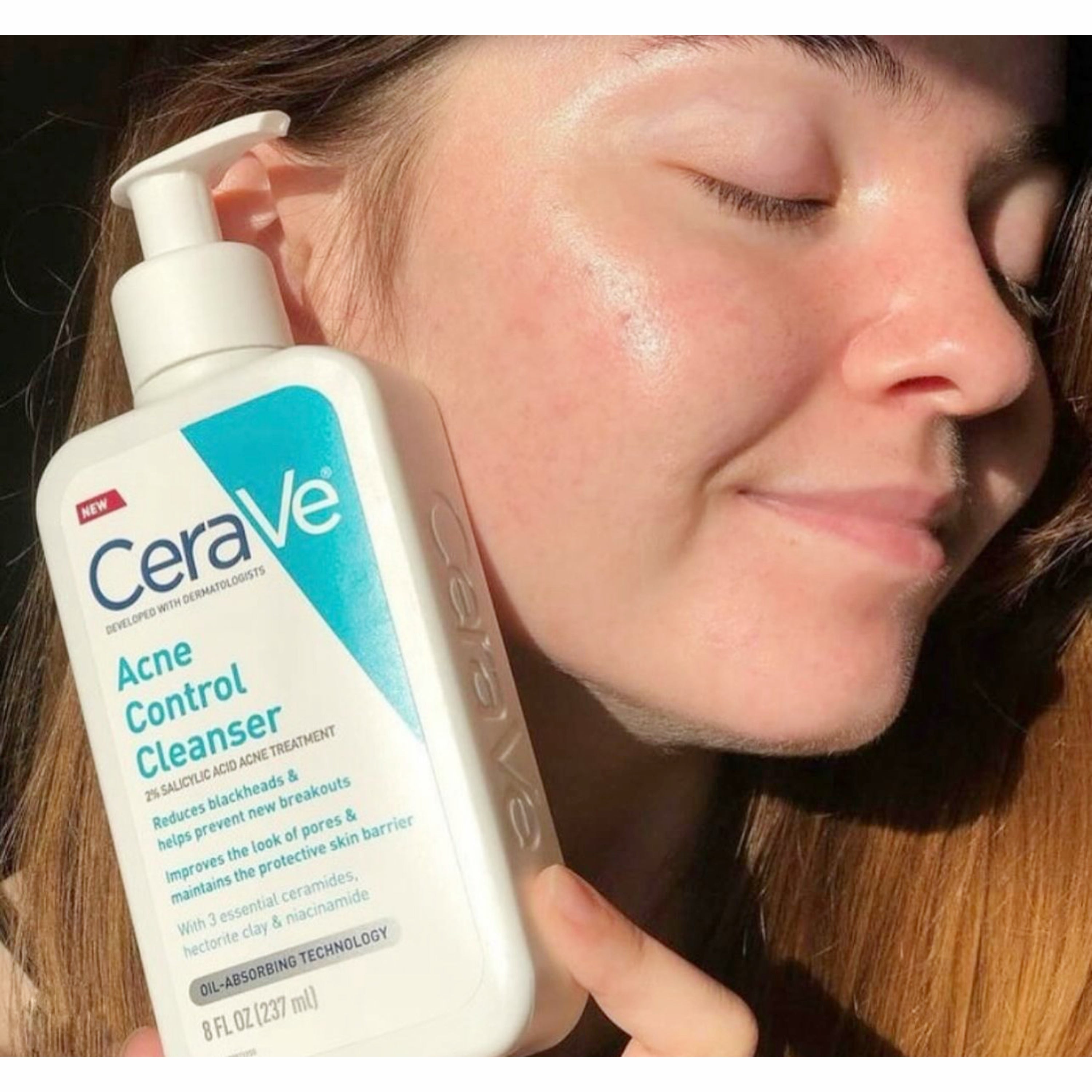 CeraVe Acne Control Cleanser + The Ordinary Serum