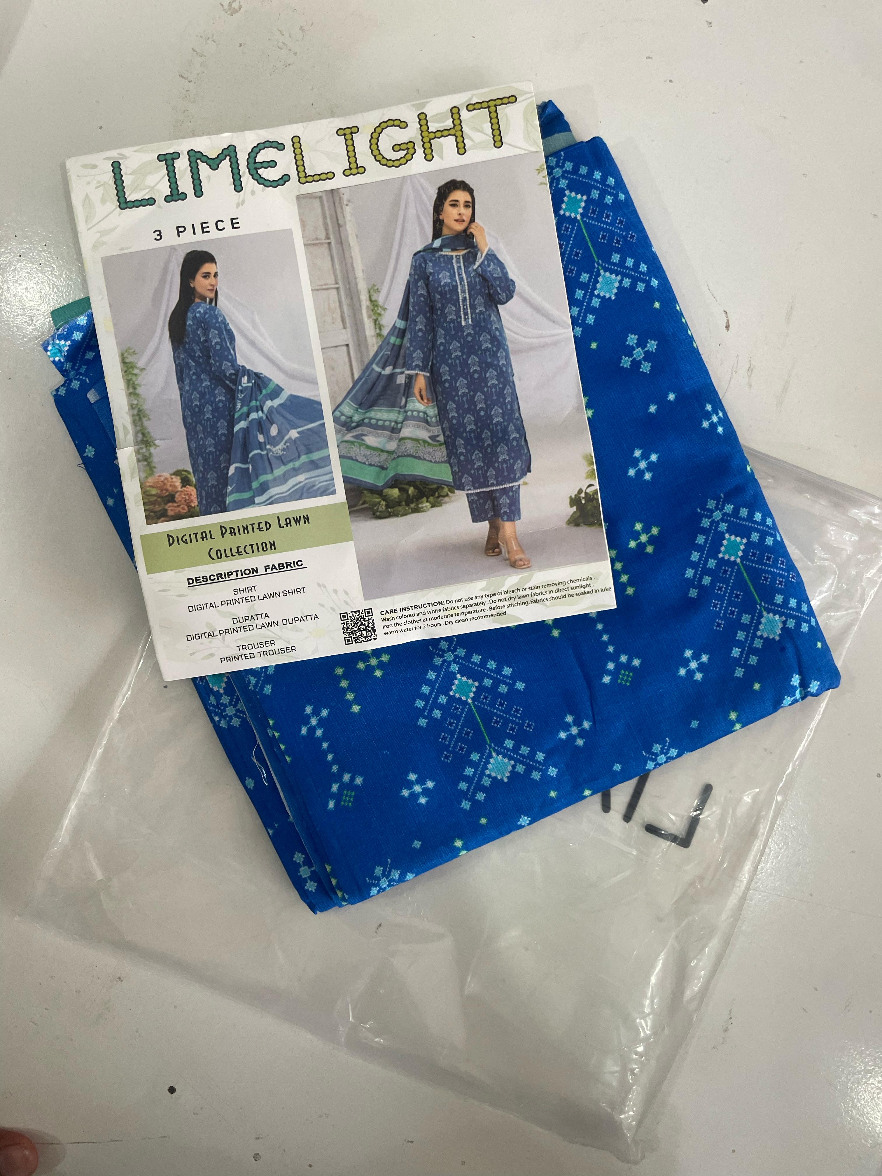 ✨ Limelight Digital Printed Unstitched 3PC Suit - Premium Fabric &amp; Trendy Design ( Mazeed Desings And Variety k liay Whatspp pr Msg Krain )